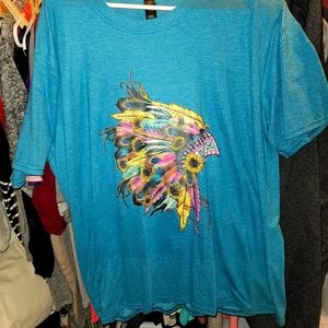 Indian headdress tshirt